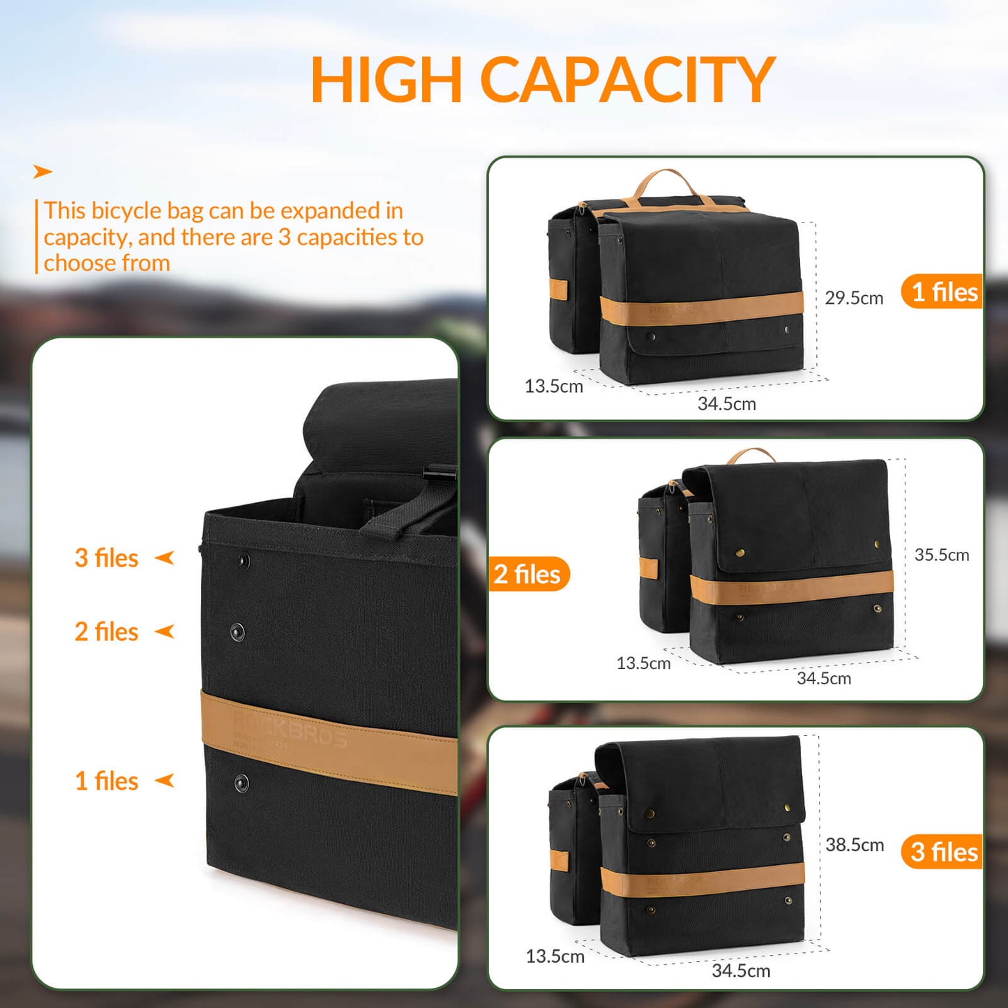 Retro Bike Pannier - 27L