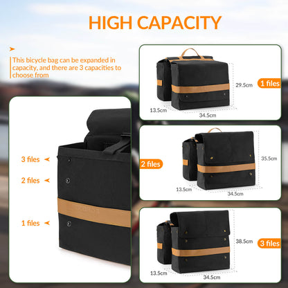 Retro Bike Pannier - 27L