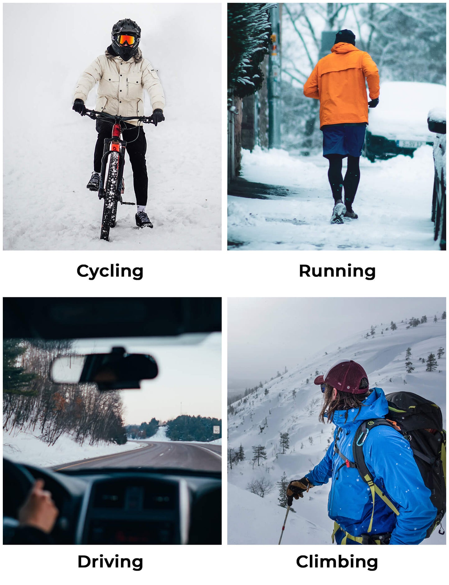 Full finger winter cycling gloves