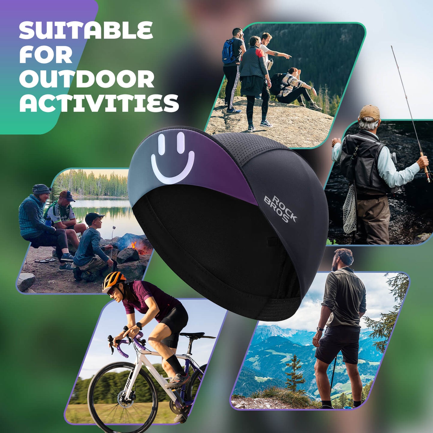 ROCKBROS Summer Cycling Cap Sun Protection Breathable Hat