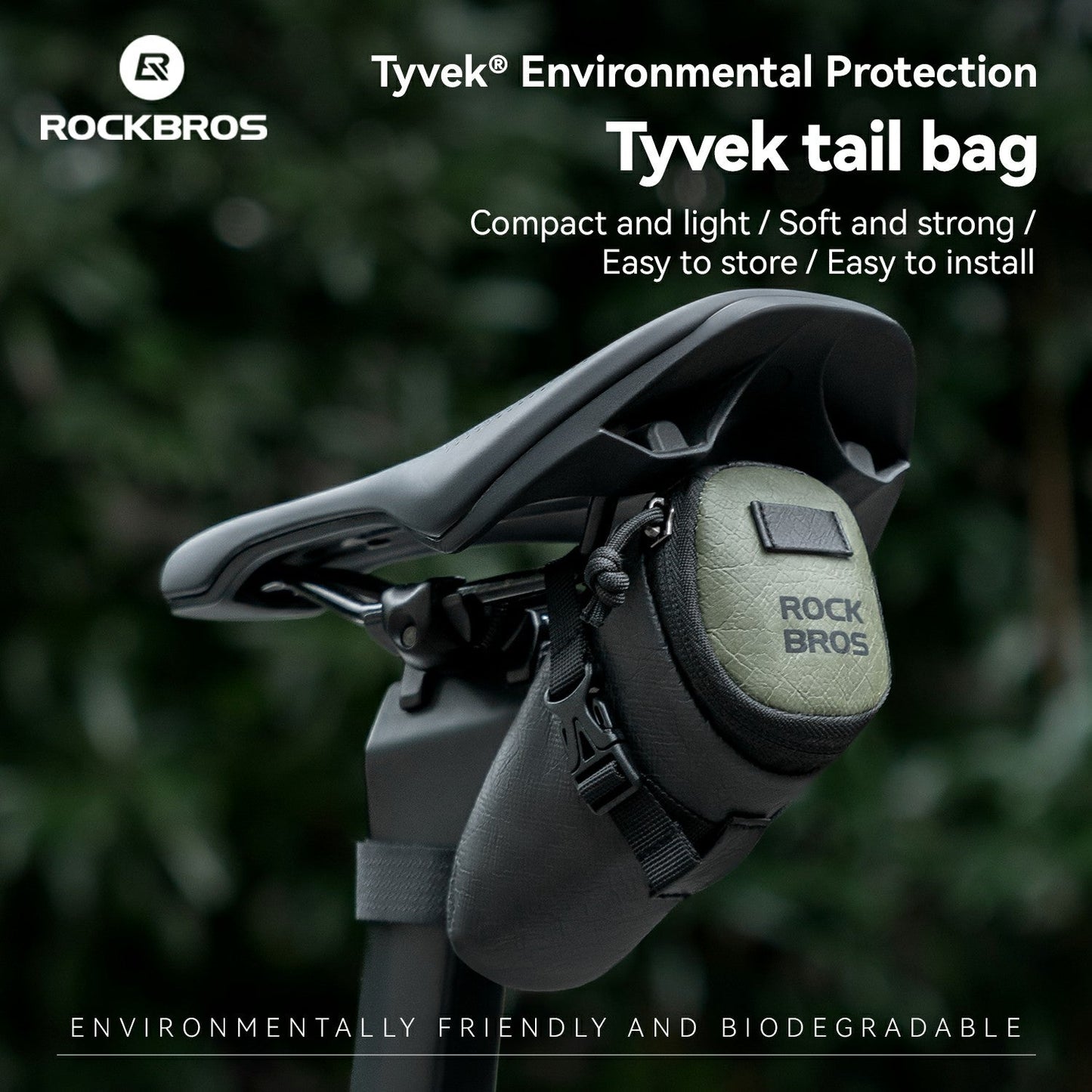 Sustainable Eco-Friendly Bike Rear Saddle Bag 0.2L