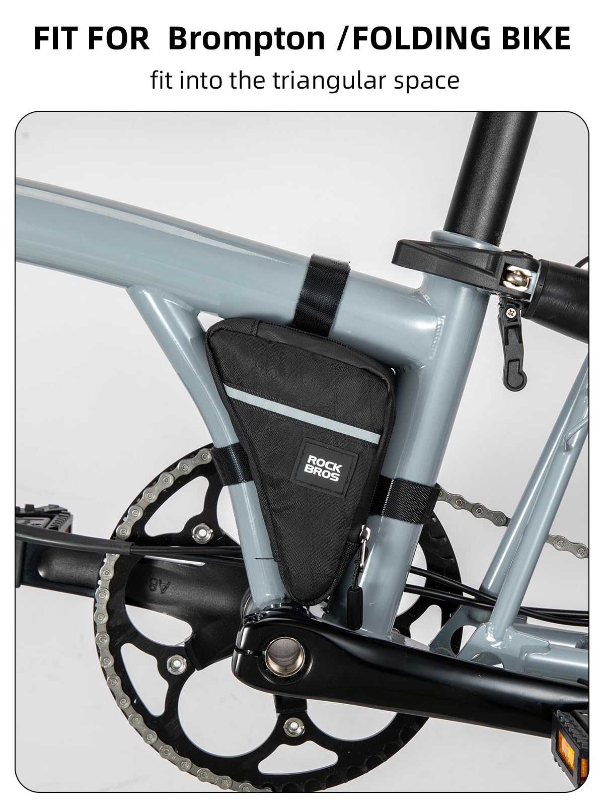 Compact Triangle Bike Tool Storage Bag