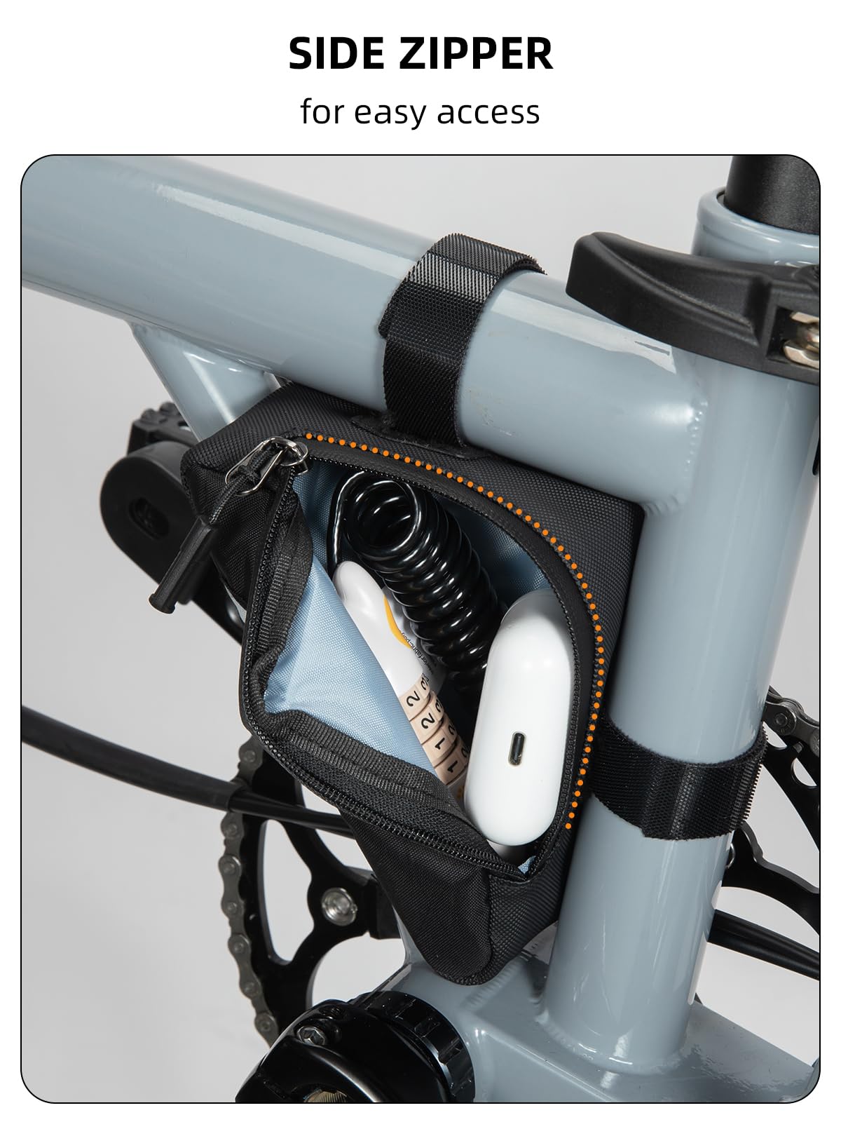 Compact Triangle Bike Tool Storage Bag