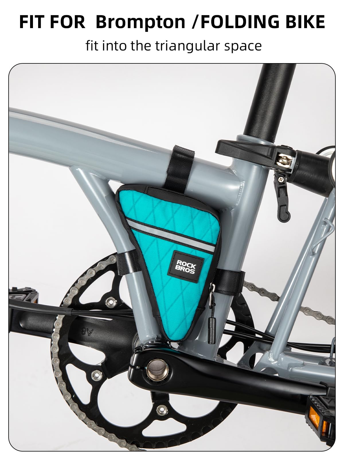 Compact Triangle Bike Tool Storage Bag