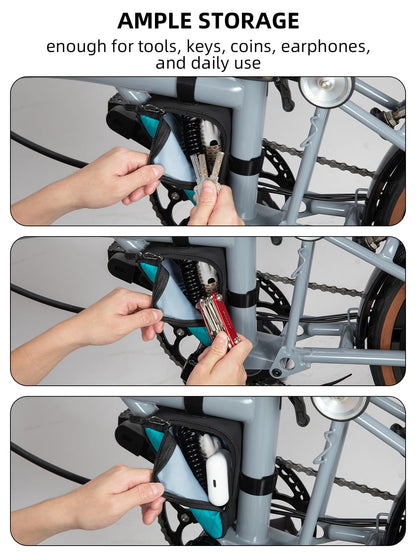 Compact Triangle Bike Tool Storage Bag