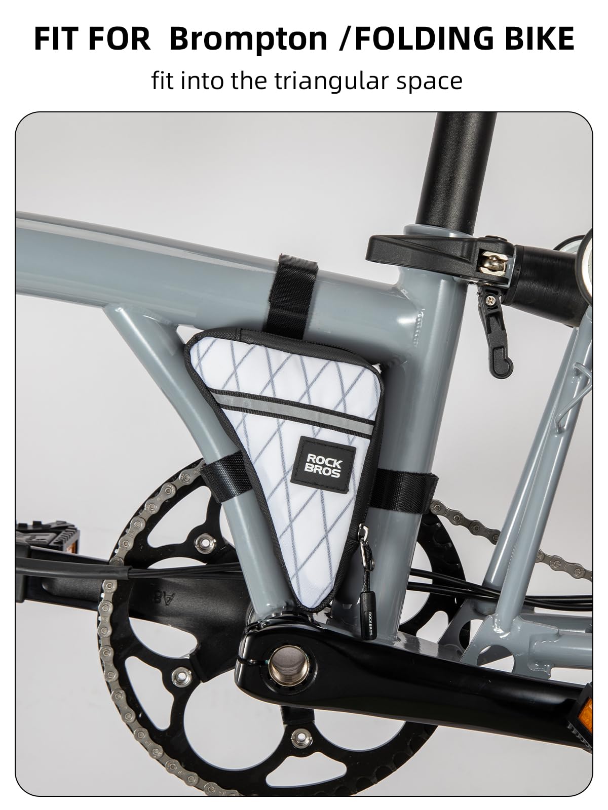 Compact Triangle Bike Tool Storage Bag