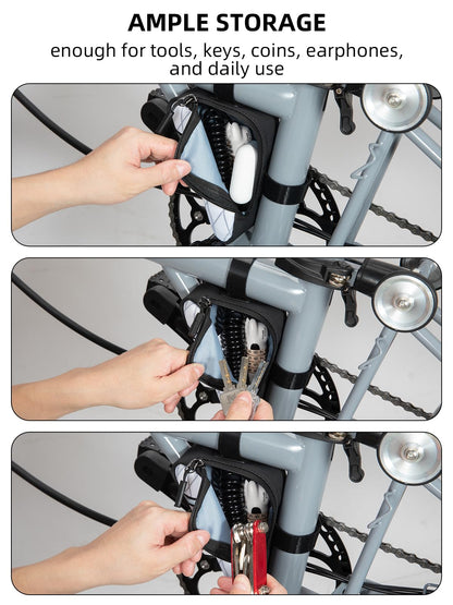 Compact Triangle Bike Tool Storage Bag