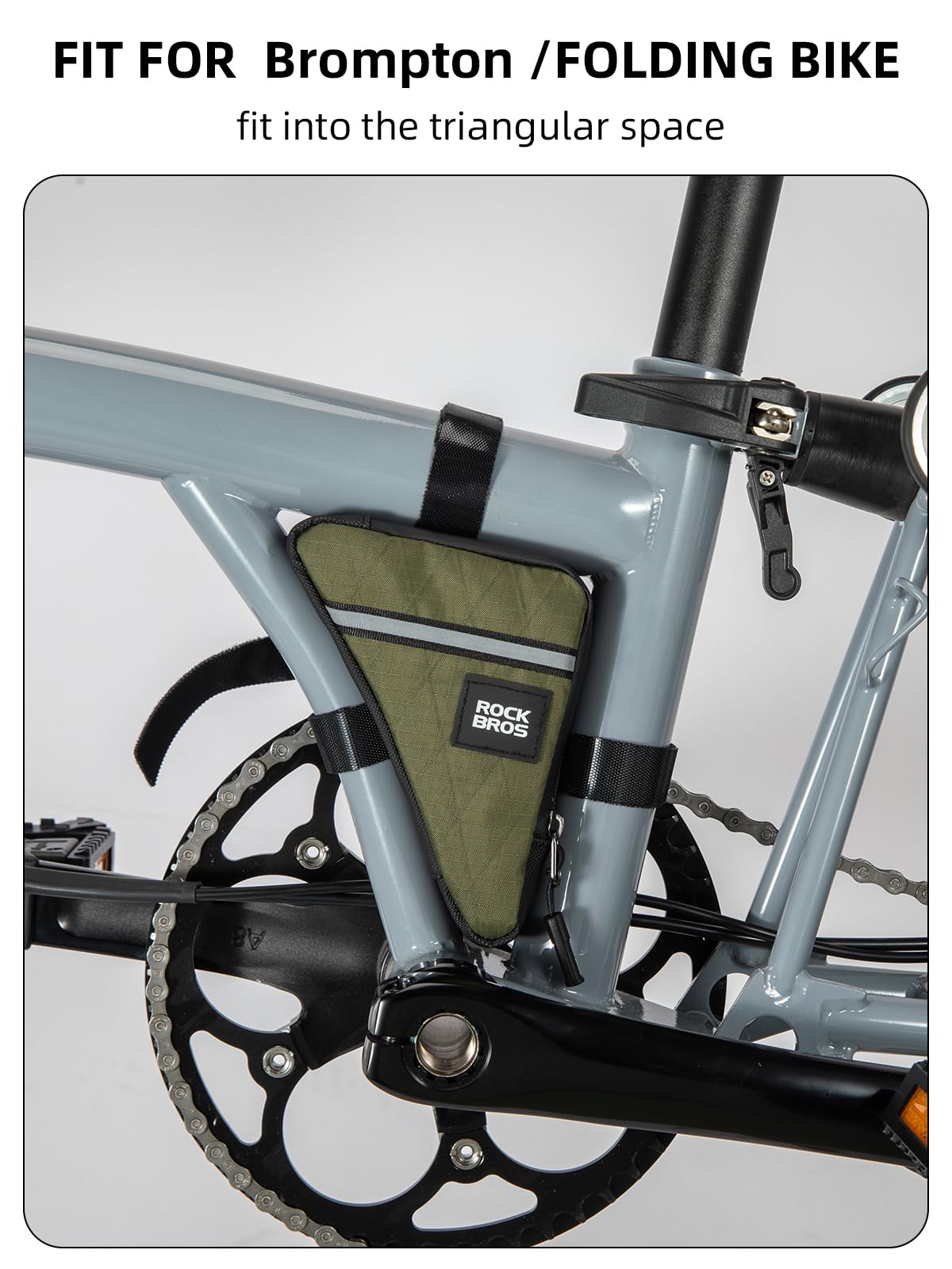 Compact Triangle Bike Tool Storage Bag