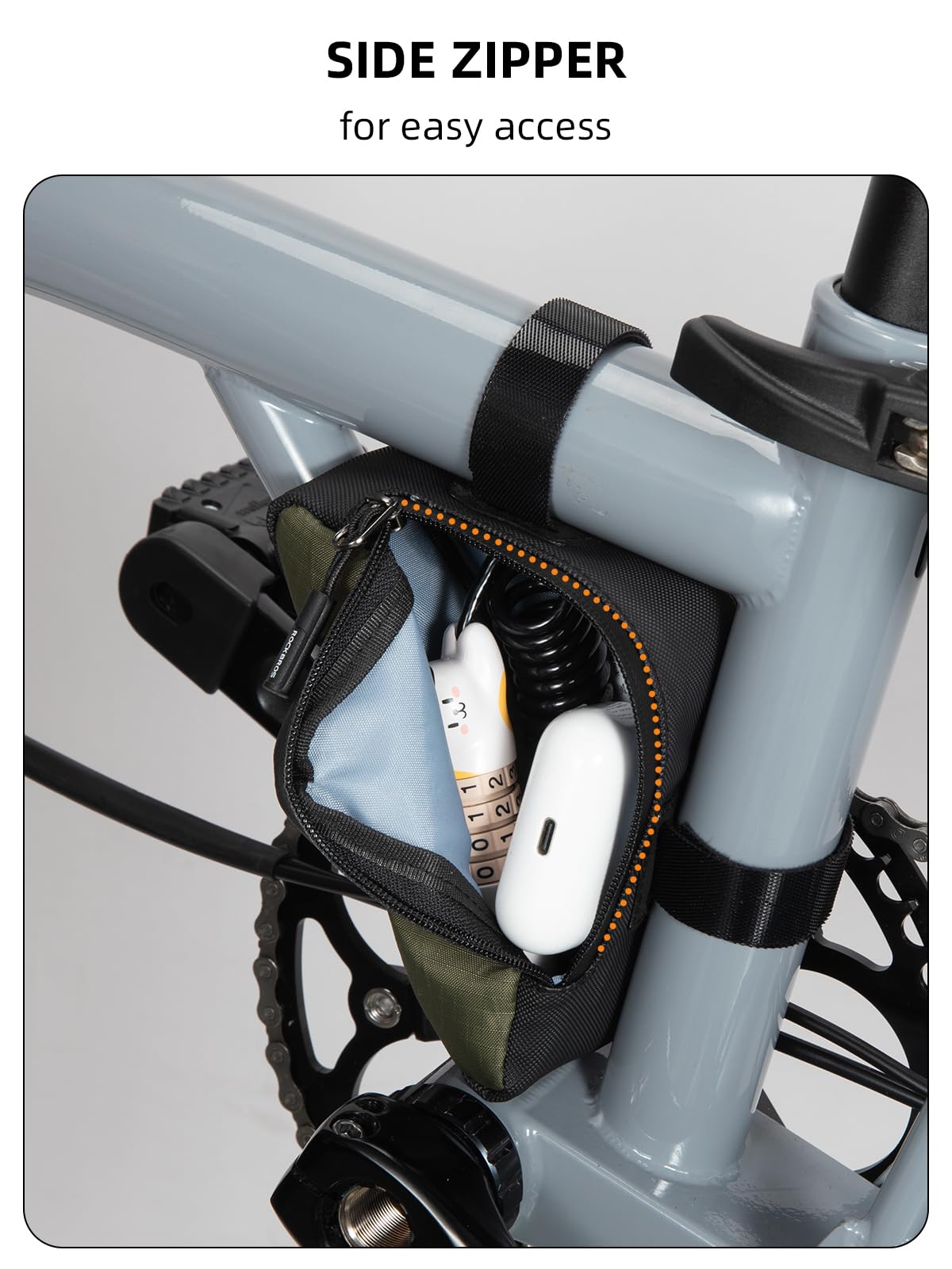 Compact Triangle Bike Tool Storage Bag