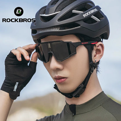 ROCKBROS UV400 Cycling Sunglasses Electronic Photochromic Color Changing