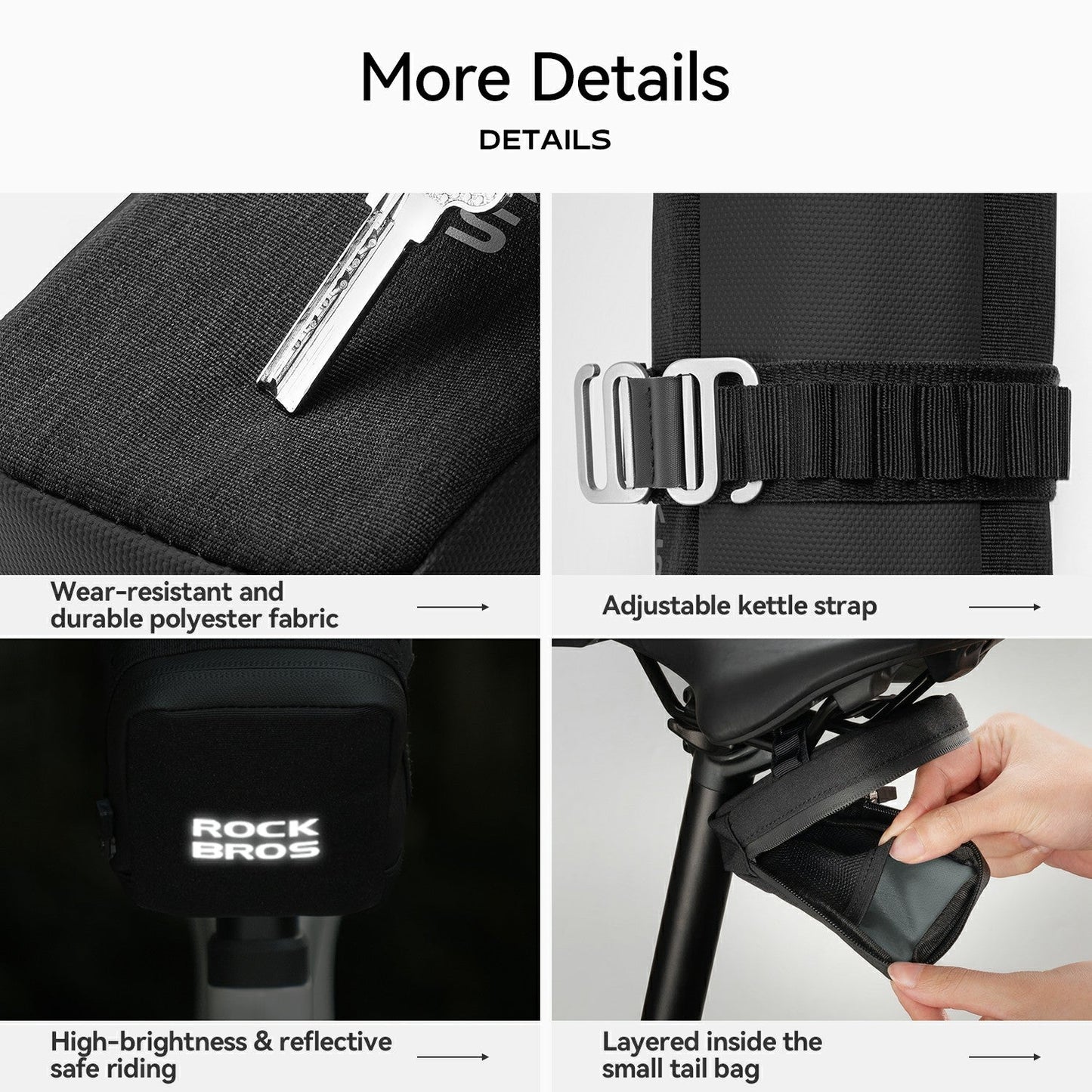 Cycling Two-in-one Bicycle Kettle Tail Bag
