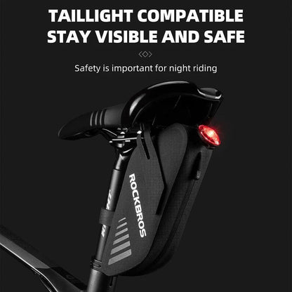 Waterproof Bike Saddle Bag - 0.6L