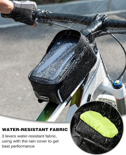 ROCKBROS Waterproof Bike Frame Bag for Phones & Gear - Triathlete Store