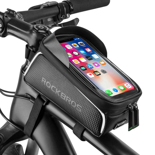 ROCKBROS Waterproof Bike Frame Bag for Phones & Gear - Triathlete Store