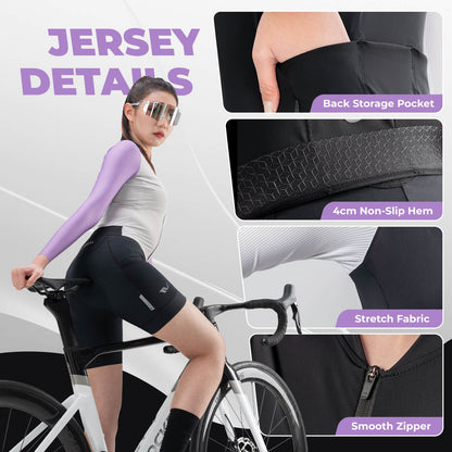 Women's Breathable Long-Sleeve Cycling Jersey