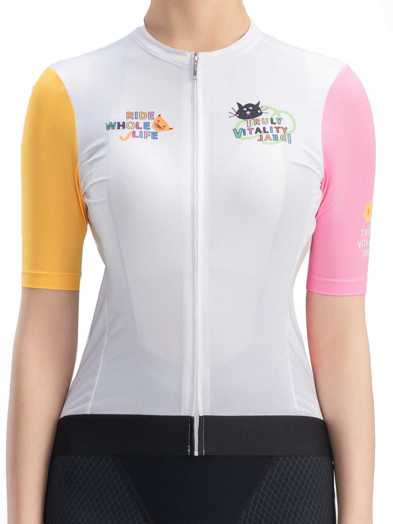 Women's TVI Vibrant Vacation Short-Sleeve Cycling Jersey