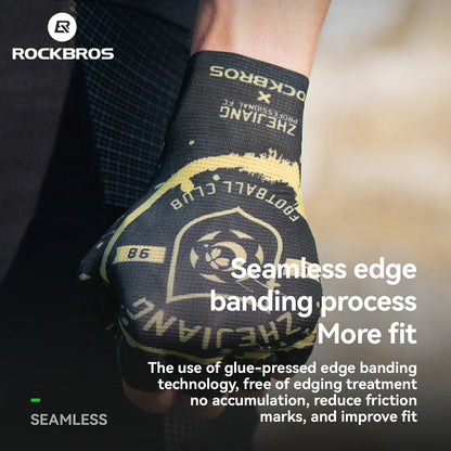 ROCKBROS × Zhejiang Professional FC Limited Edition Half-Finger Cycling Gloves