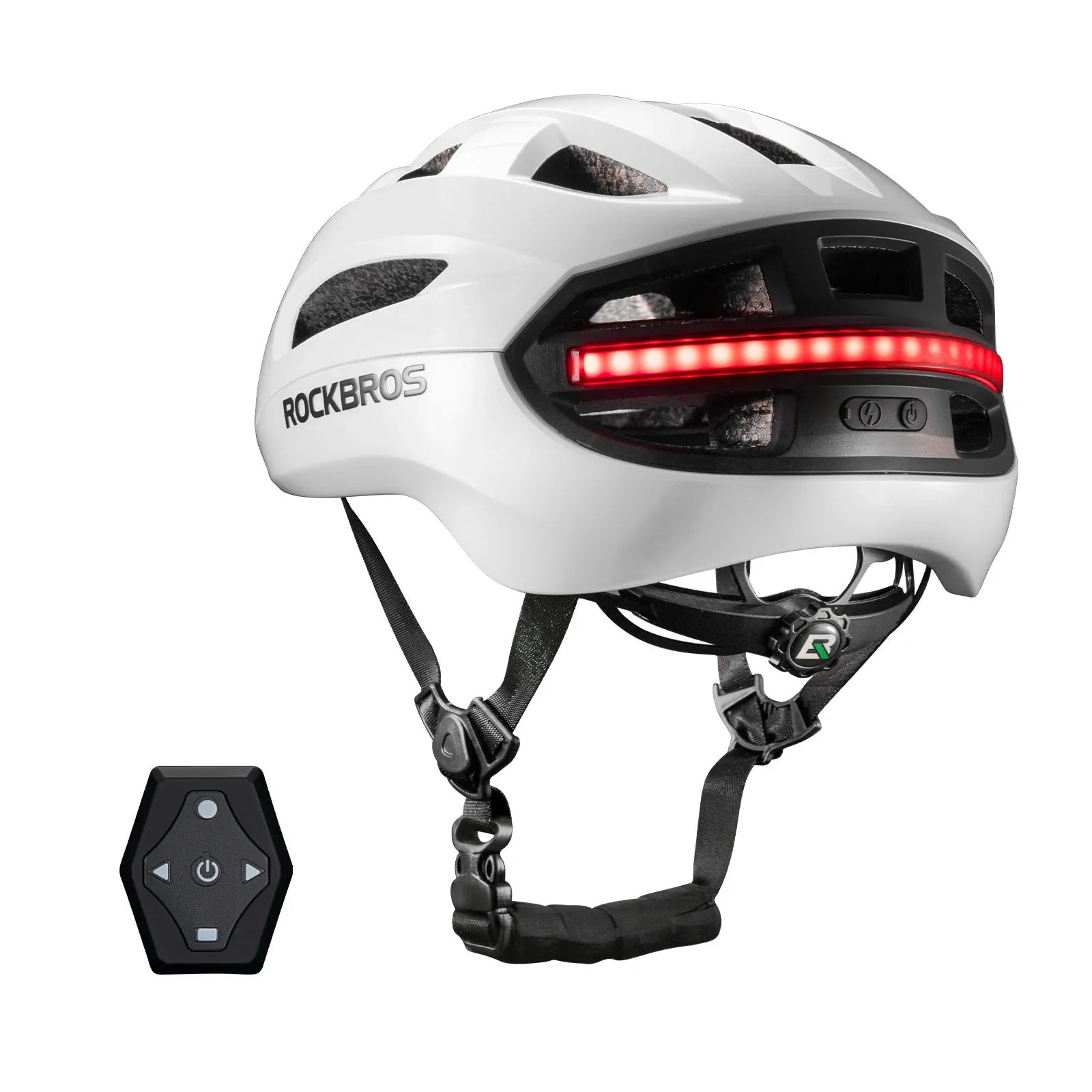 Steering Remote Smart Riding Helmet with Bike Headlight and Tail Light GlowGuard - Triathlete Store