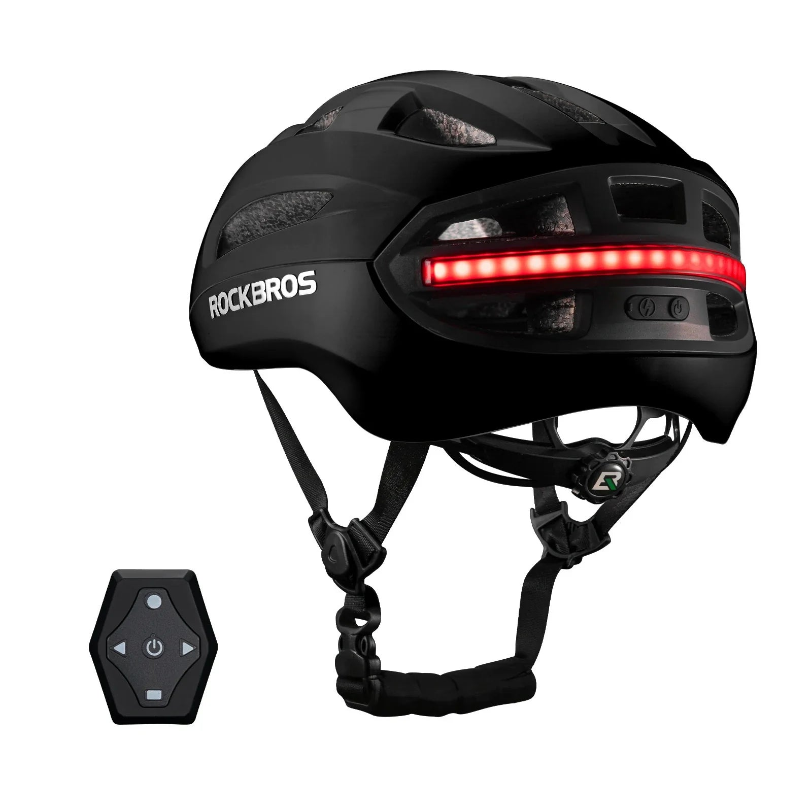 Steering Remote Smart Riding Helmet with Bike Headlight and Tail Light GlowGuard - Triathlete Store