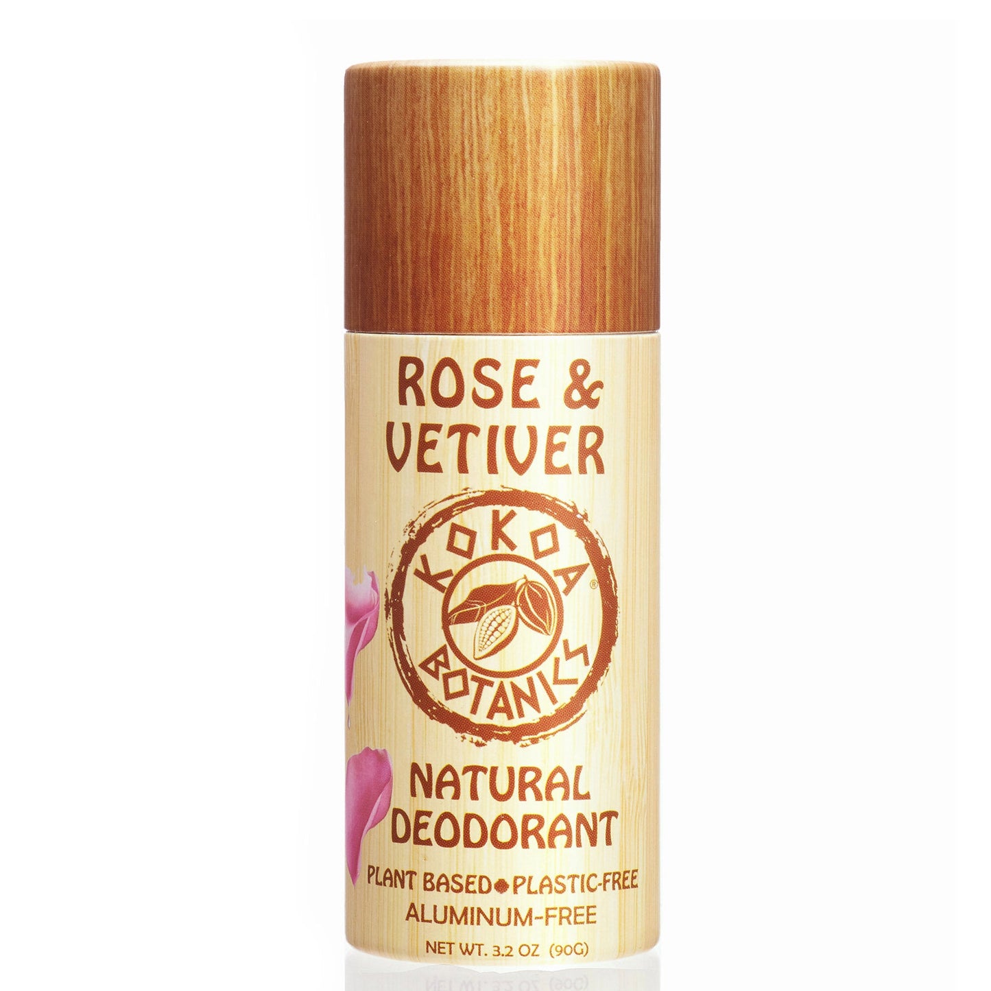 ROSE and VETIVER - Natural Deodorant - Plastic-Free - Aluminum-Free - 3.2 oz