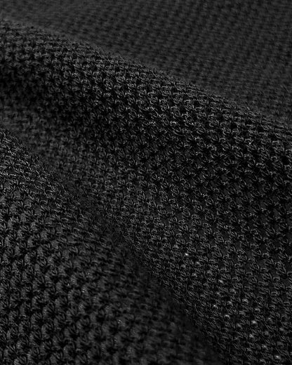 Rough Knit Low Rise Brief Black