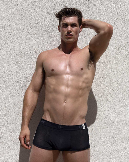 Rough Knit Trunk Black