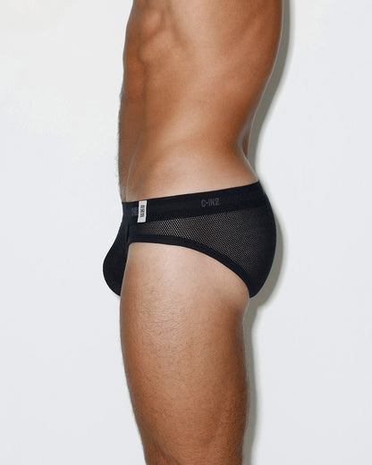 Rough Knit Sport Brief Black