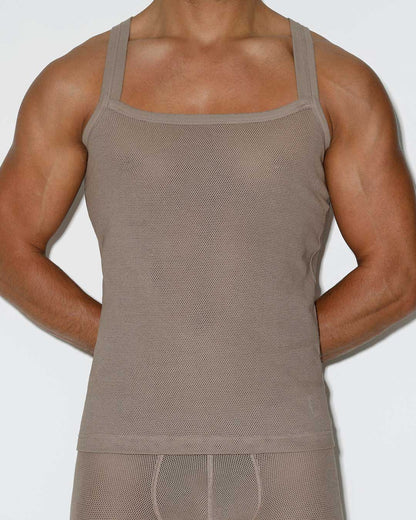 Rough Knit Tank Sardinia Tan