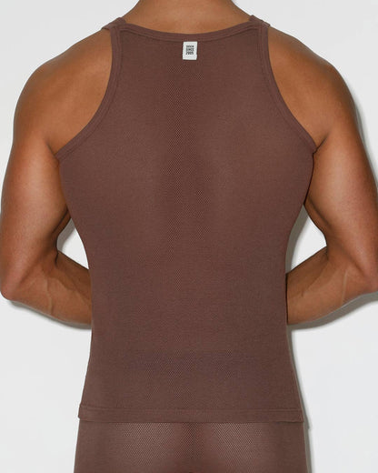Rough Knit Tank Dutch Cocoa