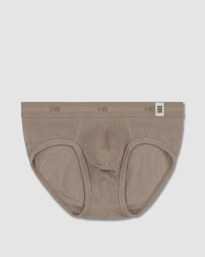 Rough Knit Mid Rise Brief Sardinia Tan