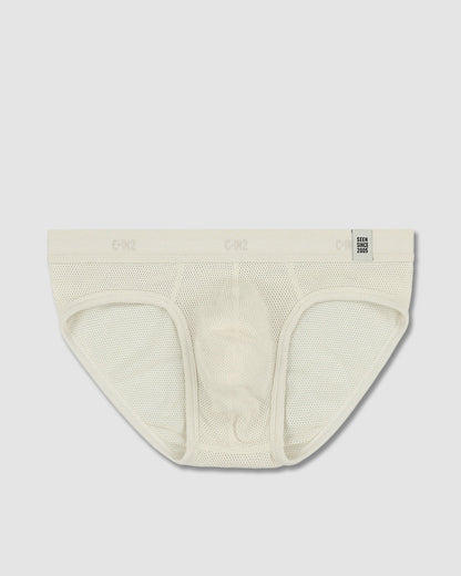 Rough Knit Low Rise Brief Bone