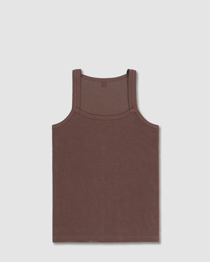 Rough Knit Tank Dutch Cocoa