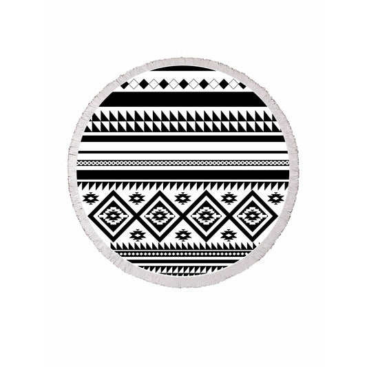 Sola Yoga Round Beach Towel Aztec Circle Towel