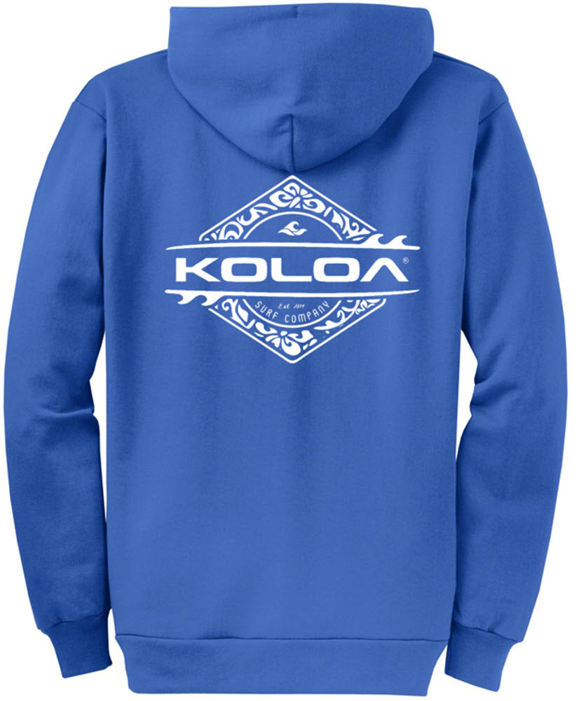 Koloa Diamond Thruster Surfboards Zip Hoodie