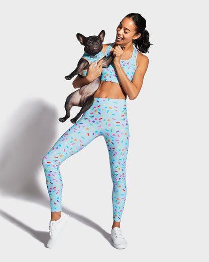 Sprinkle Me Blue Leggings