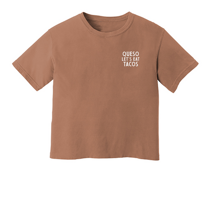 Queso Let's Eat Tacos Washed Tee