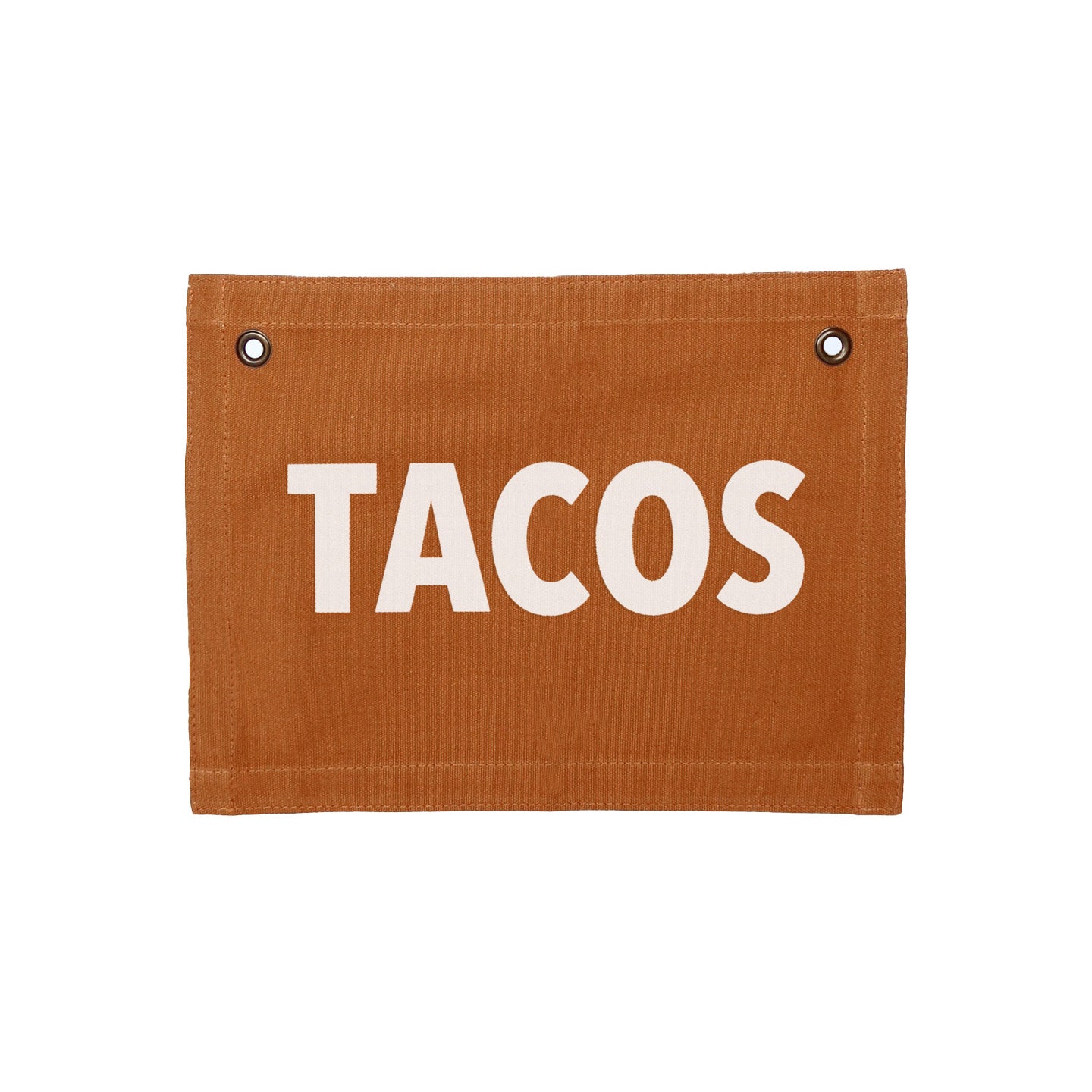 Tacos Small Canvas Flag