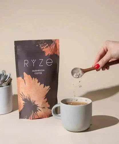 RYZE Mushroom Coffee Pack of 2 | 6 Adaptogenic Mushrooms | Organic | Instant Coffee | MCT Oil | Better Energy, Focus, Digestion, Immunity | Cordyceps, Lion’s Mane, Shiitake, Reishi, Turkey Tail, King Trumpet