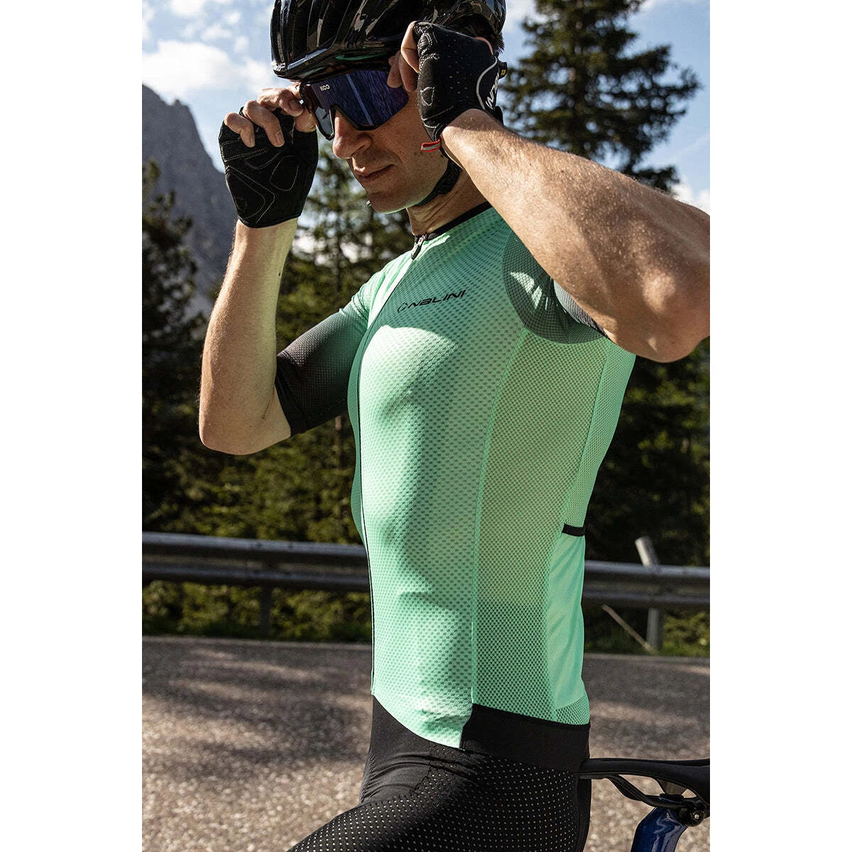 Nalini MESH Men's Cycling Jersey (Light Green) 3XL