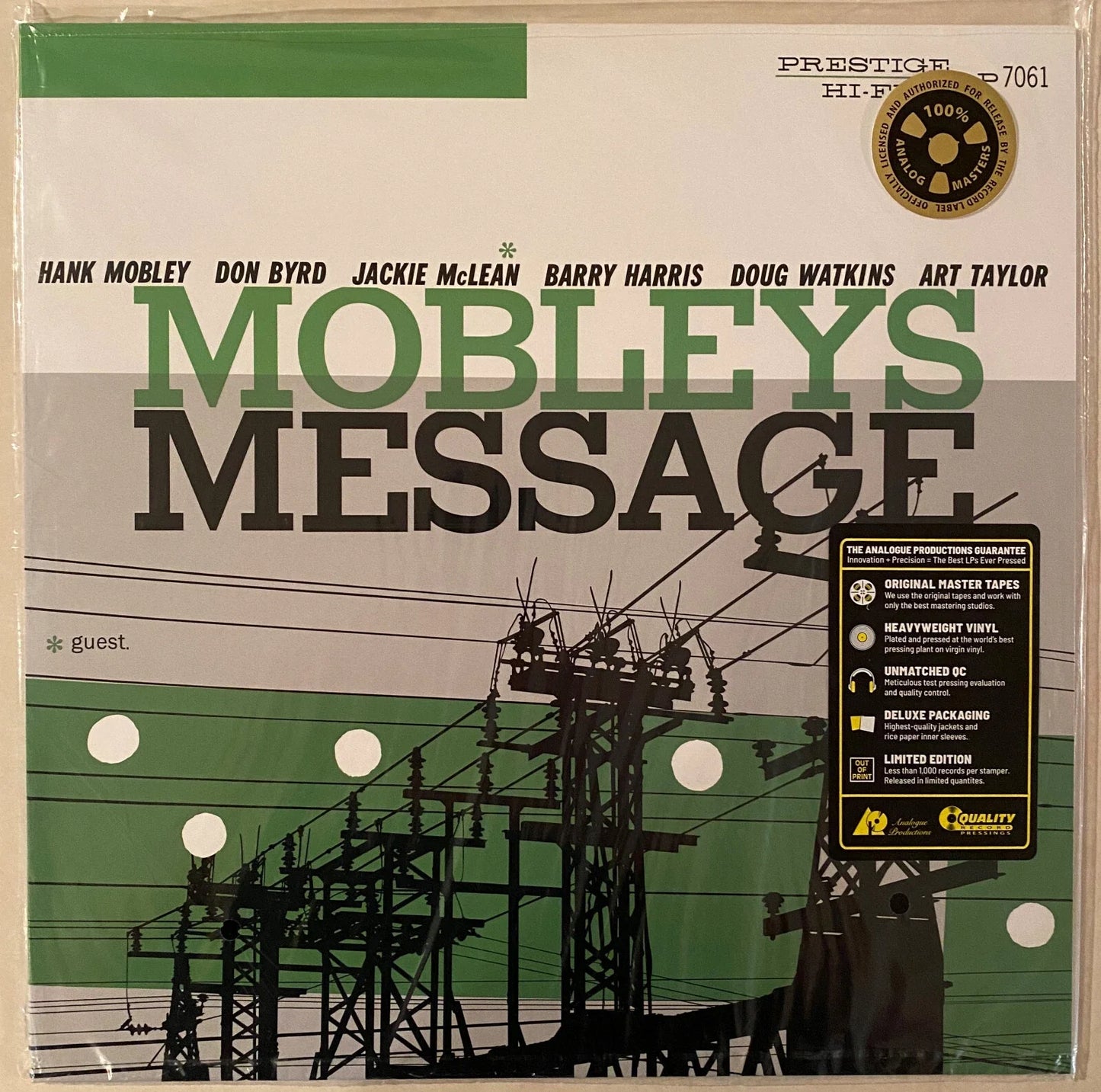 Hank Mobley - Mobley's Message (Blk) [Limited Edition] [180 Gram] (Ita) Vinyl Record
