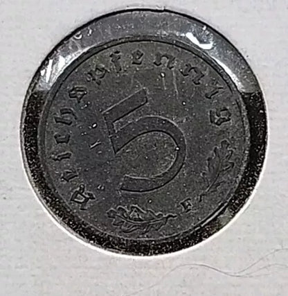 1941 F Nazi Germany 5 Pfennig