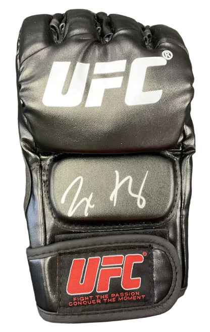 Autographed/Signed Max Holloway Inscribed Blessed UFC MMA Black Fighting Glove Beckett BAS COA Auto