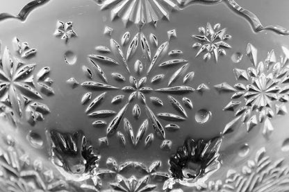 Mikasa Snowflake Footed Bowl Candy Dish 6.25" GERMANY