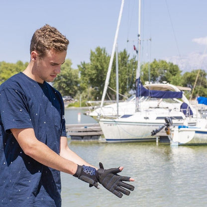 Sailing Gloves 2 Cut Fingers Unisex For Kayaking, Water Sports 8683