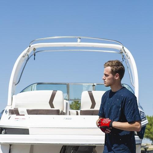 Sailing Gloves With Sticky Palm 3-4 Cut Fingers Kayaking & More Unisex