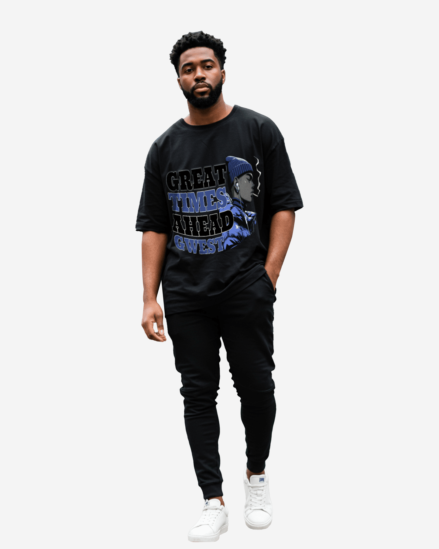G West Great Times Ahead Oversized Men's T-Shirt