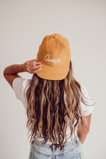 Queso cursive Corduroy Cap