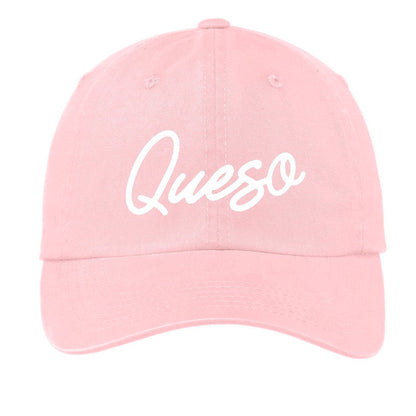 Queso Cursive Baseball Cap
