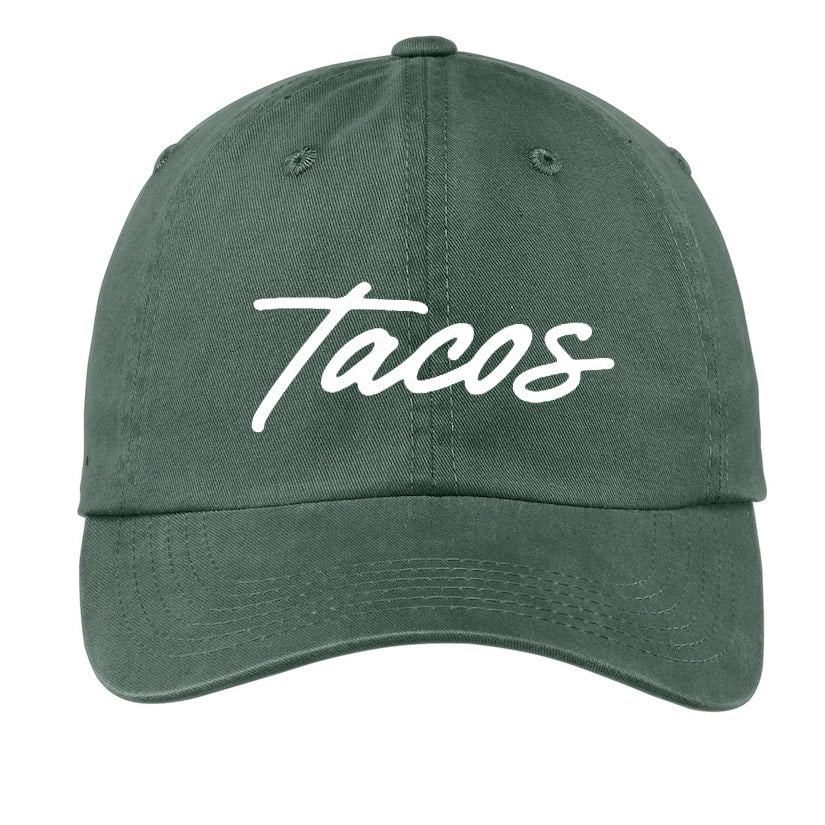 Tacos Cursive Baseball Cap