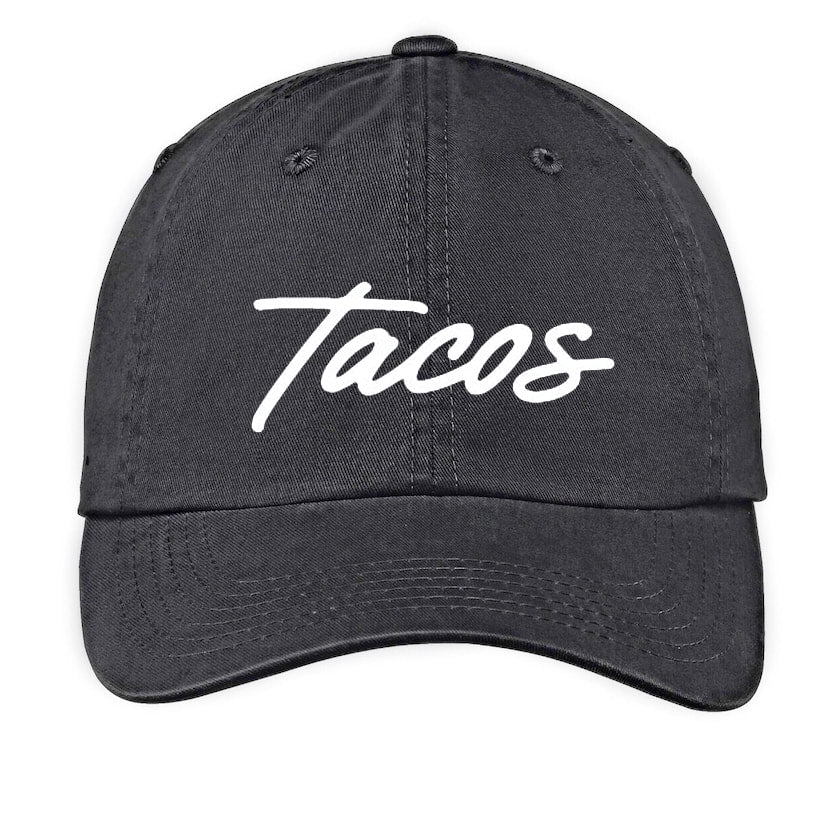 Tacos Cursive Baseball Cap